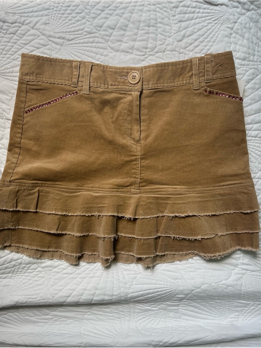 Authentic vintage Women’s Tiered Ruffle y2k Mini Skirt